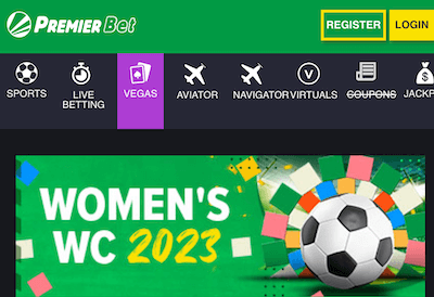 Womens WC Freebet at Premier bet